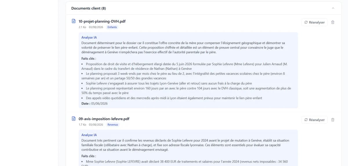 Analyse IA des documents